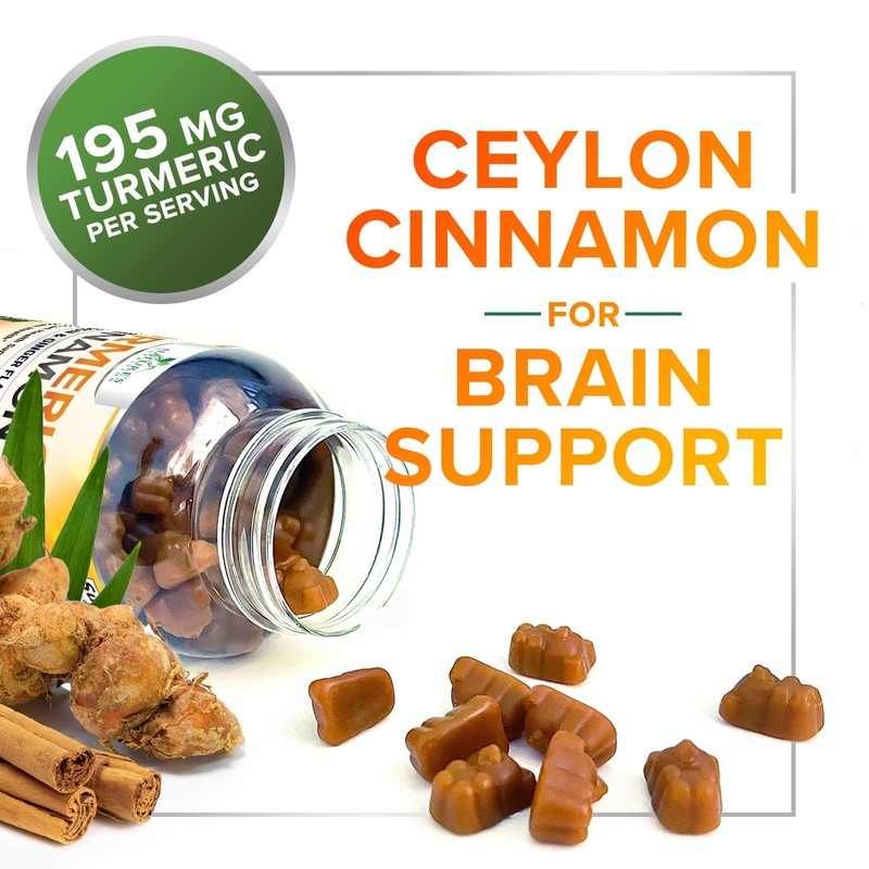 Turmeric Curcumin Supplement Gummies - 95% Curcuminoids with Turmeric Ginger,