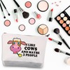 PLITI Cow Makeup Bag Cow Lover Gift Farmer Gift I