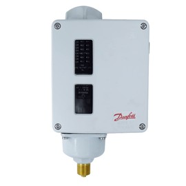 Danfoss RT-112 Manual Pressure Switch, Industrial, Boiler, Air, Water, Oil (Pack of 1), White