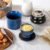 Butter Crock with Lid for Countertop, French Butter Dish Ceramic