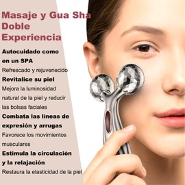 2 Piezas Herramienta Facial Gua Sha,Herramienta de masaje de acero inoxidable Guasha,Herramienta de Guasha Facial,Gua Sha Board para Masaje Facial Antienvejecimiento,Cuidado de la Piel/Masaje Facial