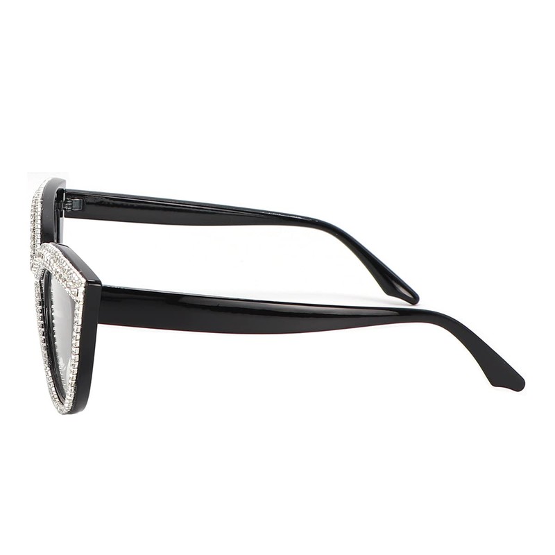 Gafas de lectura con diamantes de imitación, Blanco, M