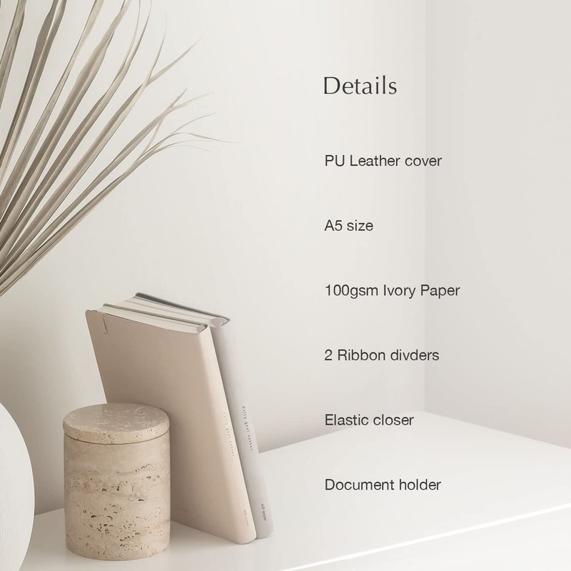 Mal Paper Daily Goal Setter Planner - Grey, 6 Month