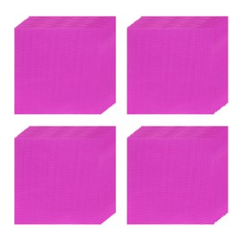 QUARKZMAN 200 Stück Folienbonbonverpackungen, 6 x 6 Zoll Schokoladenverpackungen, Aluminiumfolie für Karamellbonbonverpackungen Dekoration (Rosarot, Feines Gitter)