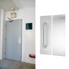 Pull Push Door Plate Handle with Screws 304 Stainless Steel
