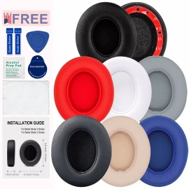 Unbranded 1 Pair For Beats By Dre Studio 2 3 Wireless / Wired Headphones Ear Pad Cushion - Red