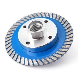 YITISAGE 3 inch Tile Diamond Saw Blade Turbo Segment Carving Cutting Disc with Removable 5/8-11 Thread for Cutting Tile Granite Marbles(Blue)
