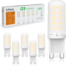 3w G9 led bulb replacement | G9 LED Bulb 3W, 40 Watt T4 G9 Halogen Equivalent, 3000K Soft Warm White, 120V No-Flicker, Non-Dimmable | Chandelier Lighting 420LM (6 Pack) by BAOMING 