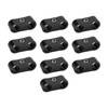 10PCS Hose Separator Clamp 4AN Aluminum Alloy Universal Oil Line