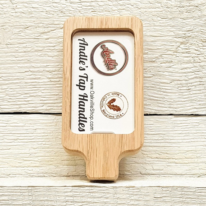 Beer Tap Handle with Removable Clear Cover Plate Label. Made