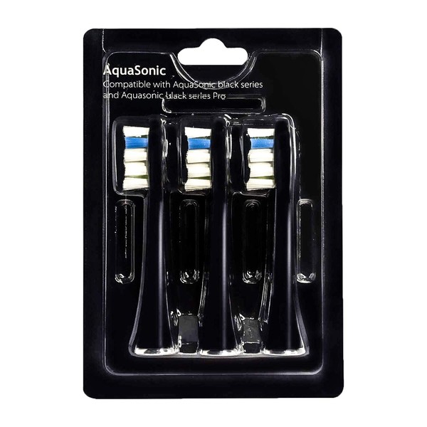 AquaSonic ProFlex Brush Head Replacement 3-Pack - Upgraded ProFlex Brush Heads For Improved Plaque Removal
