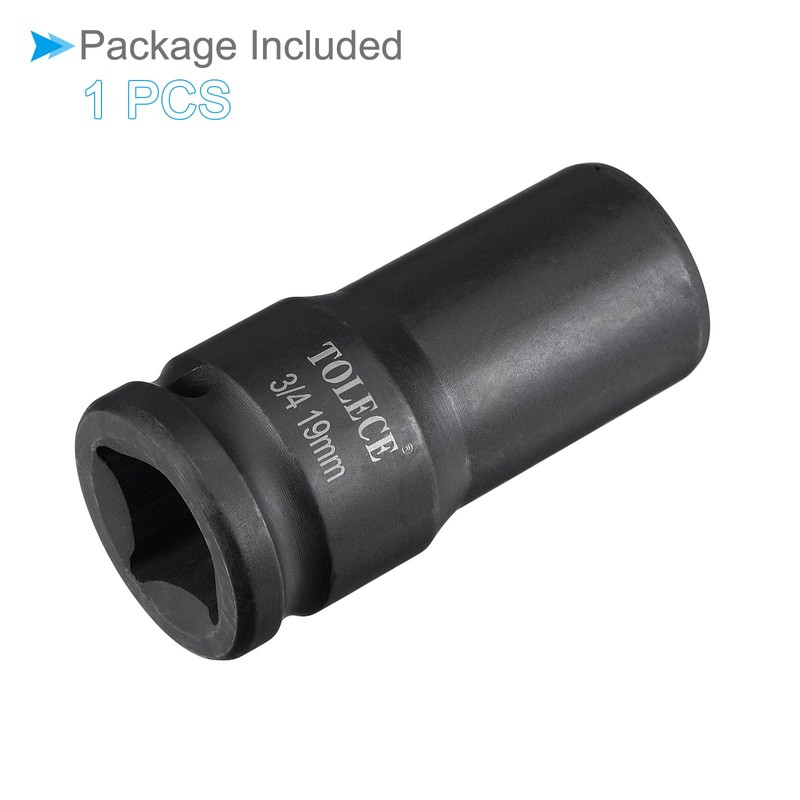 CoCud Deep Impact Socket 3/4" Drive 19mm Socket 78mm Length