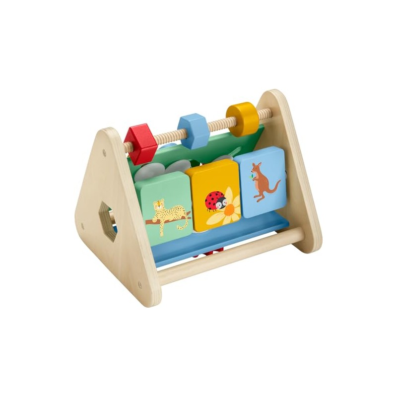 Fisher-Price, Triángulo de Actividades de Madera, Juguete para Bebé, 6
