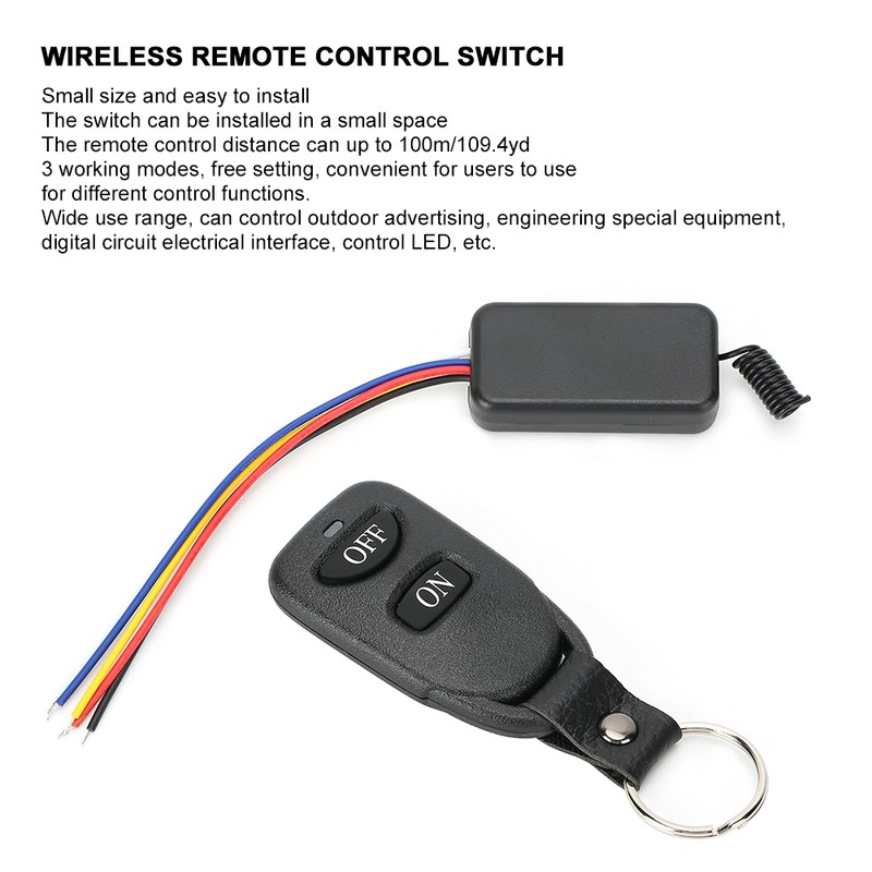 Remote Control Switch Wireless Eletronic Smart Miniature 433MHz Household LED
