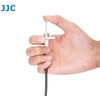 JJC TCR-40S Silver 40cm Threaded Cable Release, Mechanical Shutter Release