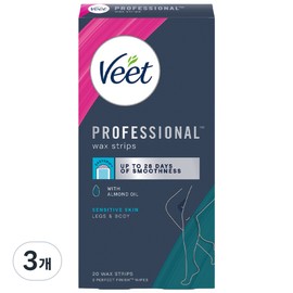 VEET Beat hair removal tape body wax strip self waxing tape arm and leg bikini, 20g, 3 pieces / VEET 비트 제모테이프 바디 왁스스트립 셀프 왁싱테잎 팔 다리 비키니, 20g, 3개