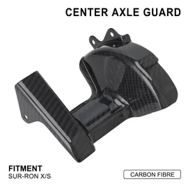 Funparts Carbon Fiber Center Axis Cover Guard for Surron Sur Ron Light Bee X/S Segway X260/X160 Electric Dirt Bike