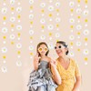 Daisy Party Decorations Yellow White Daisy Polka Dot Garland Double-Sided