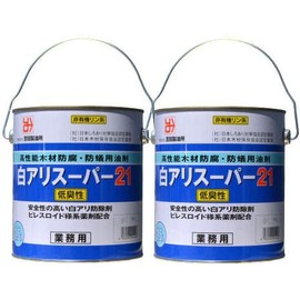 White Ant Super 21, Low Odor, 0.8 gal (2.5 L) x 2 Cans, Unpainted Clear Type