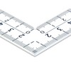 Shinwa Sokutei 11160 Curving Scale, Thick Wide, Front and Back