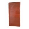 Marshal Genuine Eel Skin Leather Basic Checkbook Cover (Tan)