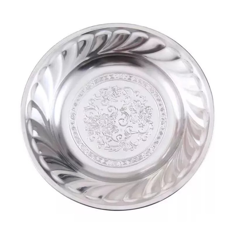 AJC Plato De Servicio Plateado Con Grabado 20 Cm 122954