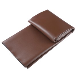 Picheng Vinyl Faux Leather Sheets:Dark Brown Smooth Faux Leather Fabric Waterproof 54" x 36" Vinyl Upholstery Leather Soft Synthetic for Upholstery Car, Bags,DIY Crafts (Dark Brown)