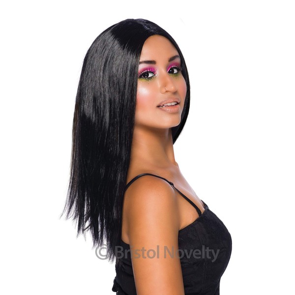 Bristol Novelty BW101 Long Black Wig | For Women |