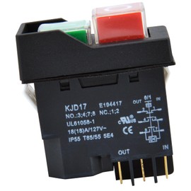 Push Button Switch Compatible with DKLD LDZ-6-4 6-pin 18A 127V T85/55 5E4 IP55