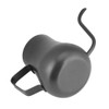 280mL Black Stainless Steel Drip Coffee Pot Gooseneck Long Mouth