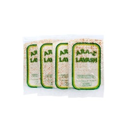 ARA-Z Lavash Flat Bread 4 Packs of 4 (16 Total) No Cholesterol, Fat Free, Vegan, Kosher