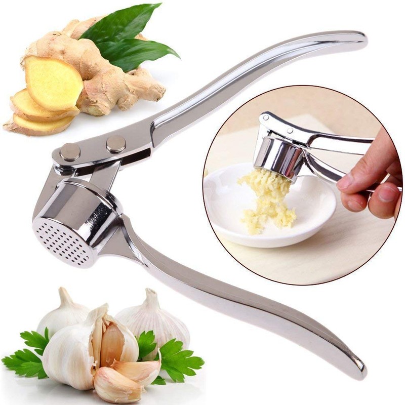 Kajal Garlic Press Crusher Peeler Squeezer Easy Clean Heavy Duty