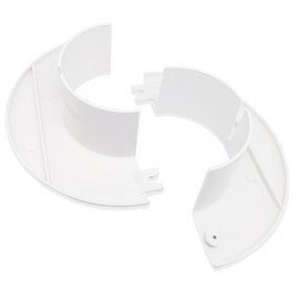 OD 5''X ID 2''X H1'' Floor And Ceiling Plate Cover Split Flange,Wall Hole Decorative Cover For 55mm Diameter Pipe(White,2pcs)