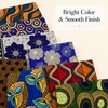 Stioyitois 20 Pcs African Print Polyester Fabric Squares, 25 x