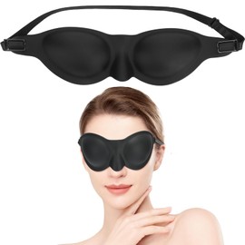 Burutta Moisture Chamber Glasses for Dry Eyes, Soft Silicone Sleep Goggles, Eye Mask for Sleep (1 PCS)