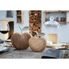 Apple Mango Wood & Aluminium, Set of 2, Decorative Fruit