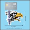 StickerTalk Blue Eagle Head Mascot, 5 inches by 4 inches