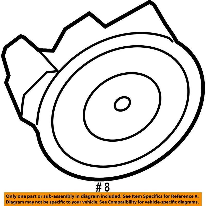 6U5z17d696d Power Side View Mirror Motor, Oem Ford, Left Or