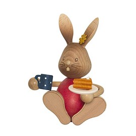 Drechslerei Kuhnert - Easter Decoration / Easter Bunny - Stupsi Rabbit - Wooden - Made in Germany