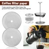 Pack of 8 Coffee Press Filter, French Coffee Machines Replacement