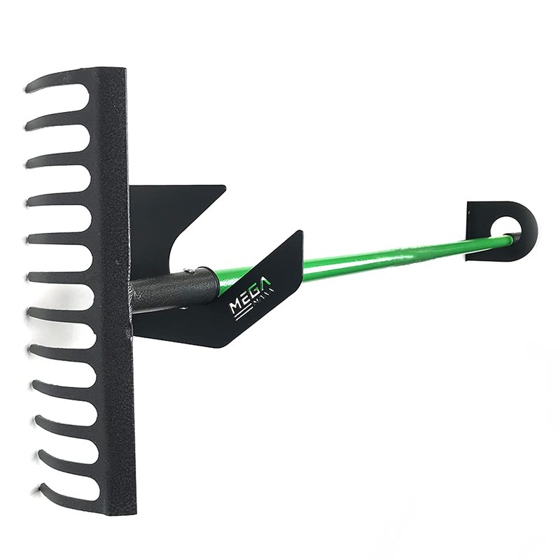 MegaMaxx Universal Black Garden Tool Brackets - DIY Tool Wall