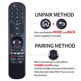 TCNOUMT New MR22GA AKB76039905 Voice Magic Remote Control Suitible for LG OLED TV UQ70 UQ80 QNED99 QNED90 2021-2022 Models Remotes