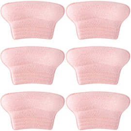 Joez Wonderful 3 Pairs Kids Heel Pads for Shoes Too Big, Self-Adhesive Grips Liner for Loose Shoe, Non Slip Soft Shoe Filler Inserts Cushion for Toddlers Girls Boys (Pink)