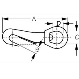 Bronze Swivel Eye Baby SNAP - Seadog Line