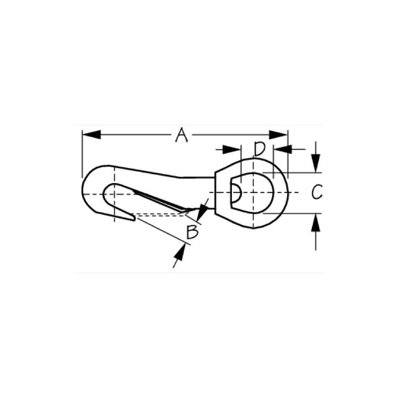 Bronze Swivel Eye Baby SNAP - Seadog Line