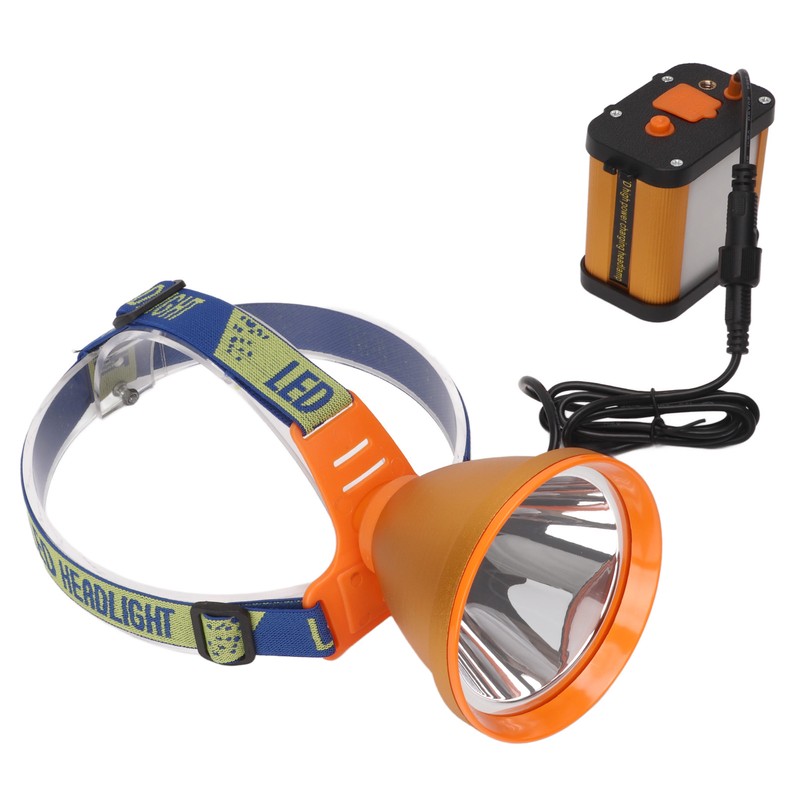 Miner Headlight Super Bright Adjustable Angle LED Headlamp with 6400mAh