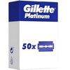 50 Gillette Platinum Double Edge Razor Blades