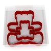 Teddy Bear Set of 2 Value Cookie/Fondant Cutters Pair 5CM
