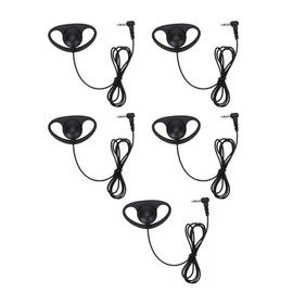 Tangxi 5PCS Two Way Radios Earphones 3.5mm Mono Plug Jack Earpiece Headset with 2 Ways Radio(APX,XTS) for The Following Portable Two Way radios