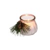 Christmas Candles in Glass with Decoration – Pack of 2